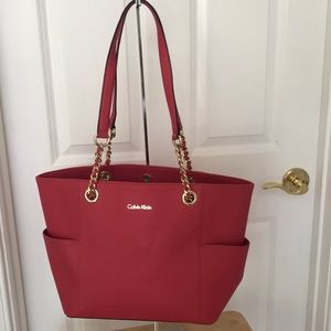 NWOT Calvin Klein Hayden Mercury Tote